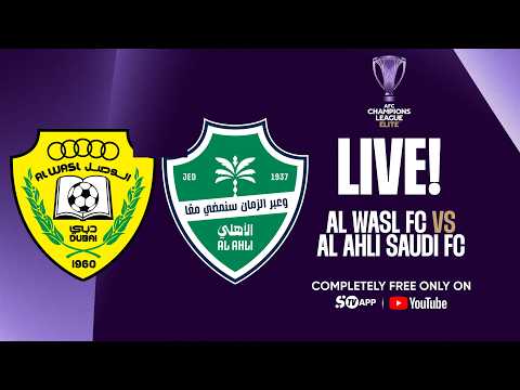 <strong>LIVE</strong> | Al Wasl FC v Al Ahli Saudi FC | <strong>AFC</strong> League Elite | SportyTV