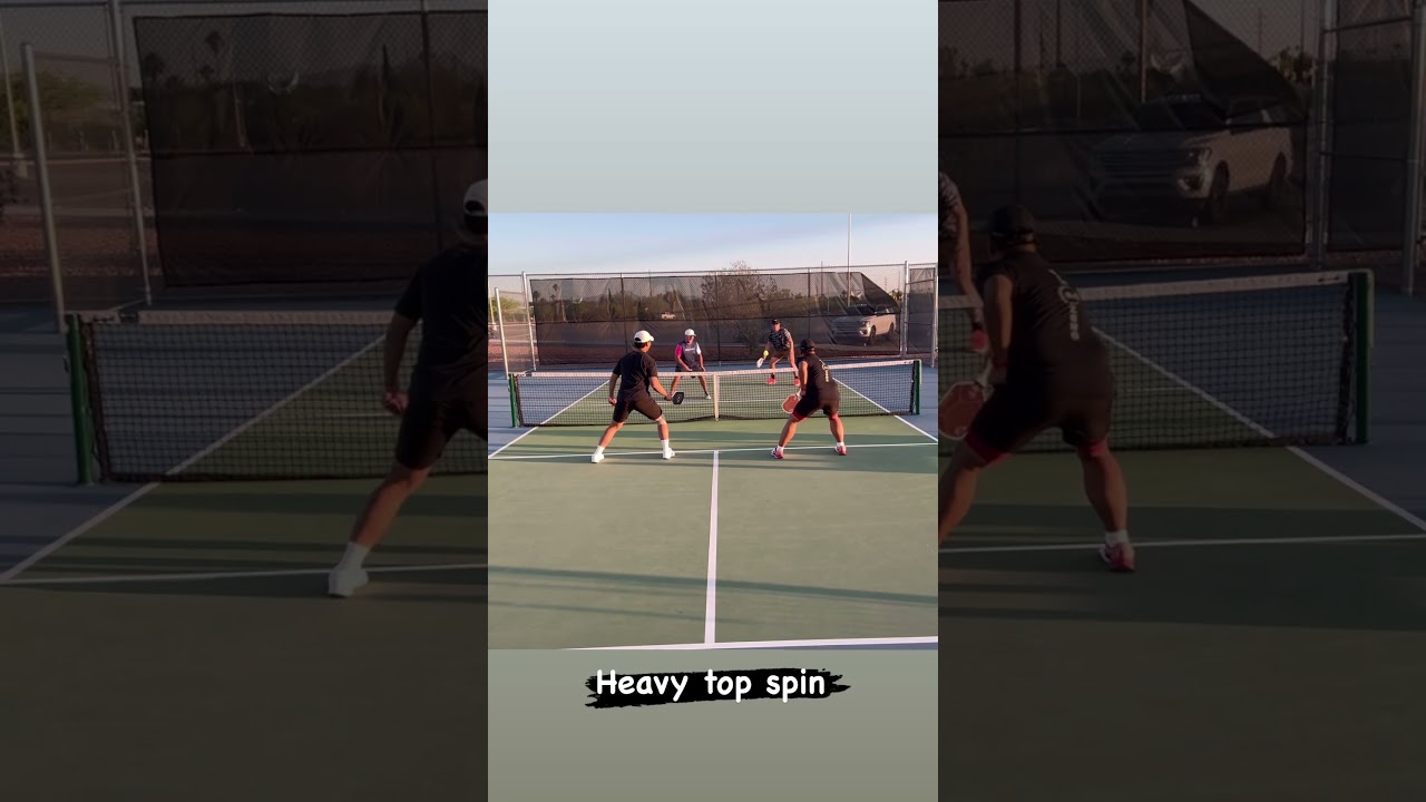 Heavy cross court Dink #pickleball #Highlights #Sports #Fun #Action