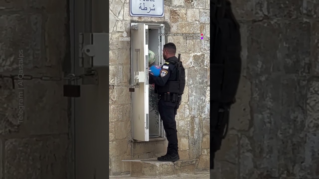 Israeli police destroy children’s footballs at Al-Aqsa mosque | AJ shorts