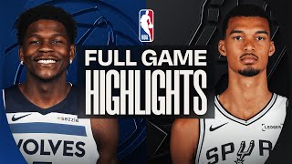 TIMBERWOLVES at SPURS | FULL GAME HIGHLIGHTS | January 17, 2026