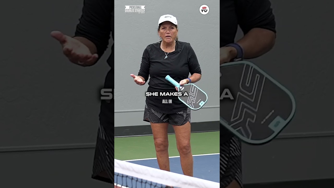 Coach Linda Thompson will teach you what to do when a player is isolated in mixed/gender doubles ⚡️