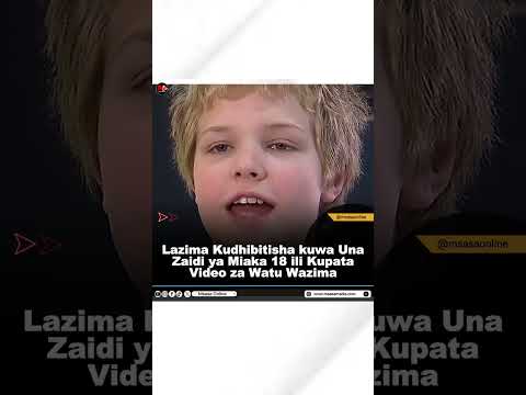 Lazima Kudhibitisha kuwa Una Zaidi ya Miaka 18 ili Kupata Video za Watu Wazima…