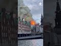 Historic Copenhagen stock exchange goes up in flames  - 01:00 min - News - Video