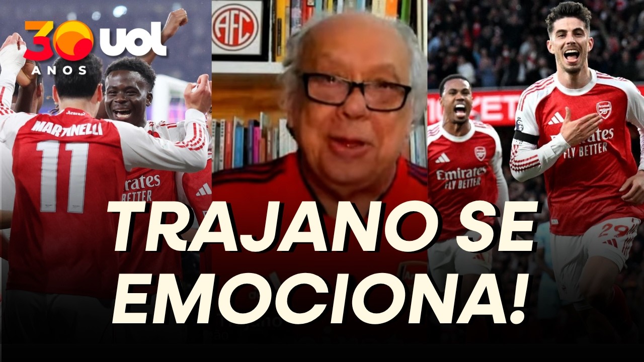 TRAJANO SE EMOCIONA COM O ARSENAL CAMPEÃO: 'NÃO SABIA O QUE ERA SER CAMPEÃO DESDE OS 13 ANOS!'