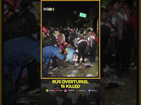 Indonesia: Bus Slams Into a Barrier on a Highway, 16 Killed | WION Shorts