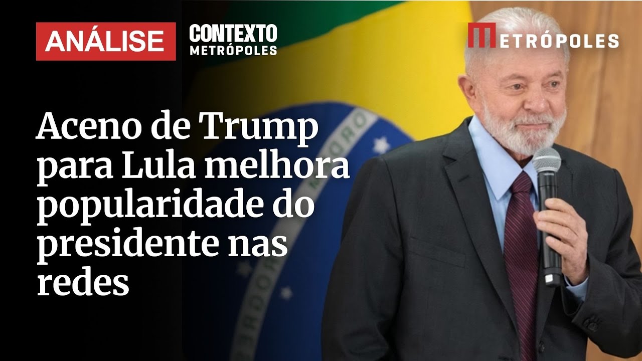 Aceno de Trump para Lula melhora popularidade do presidente nas redes analisa especialista