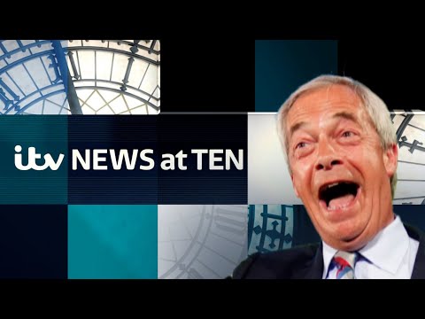 WATCH ITV NEWS AT 10 - Labour and Conservatives suffer major losses to Reform in local elections