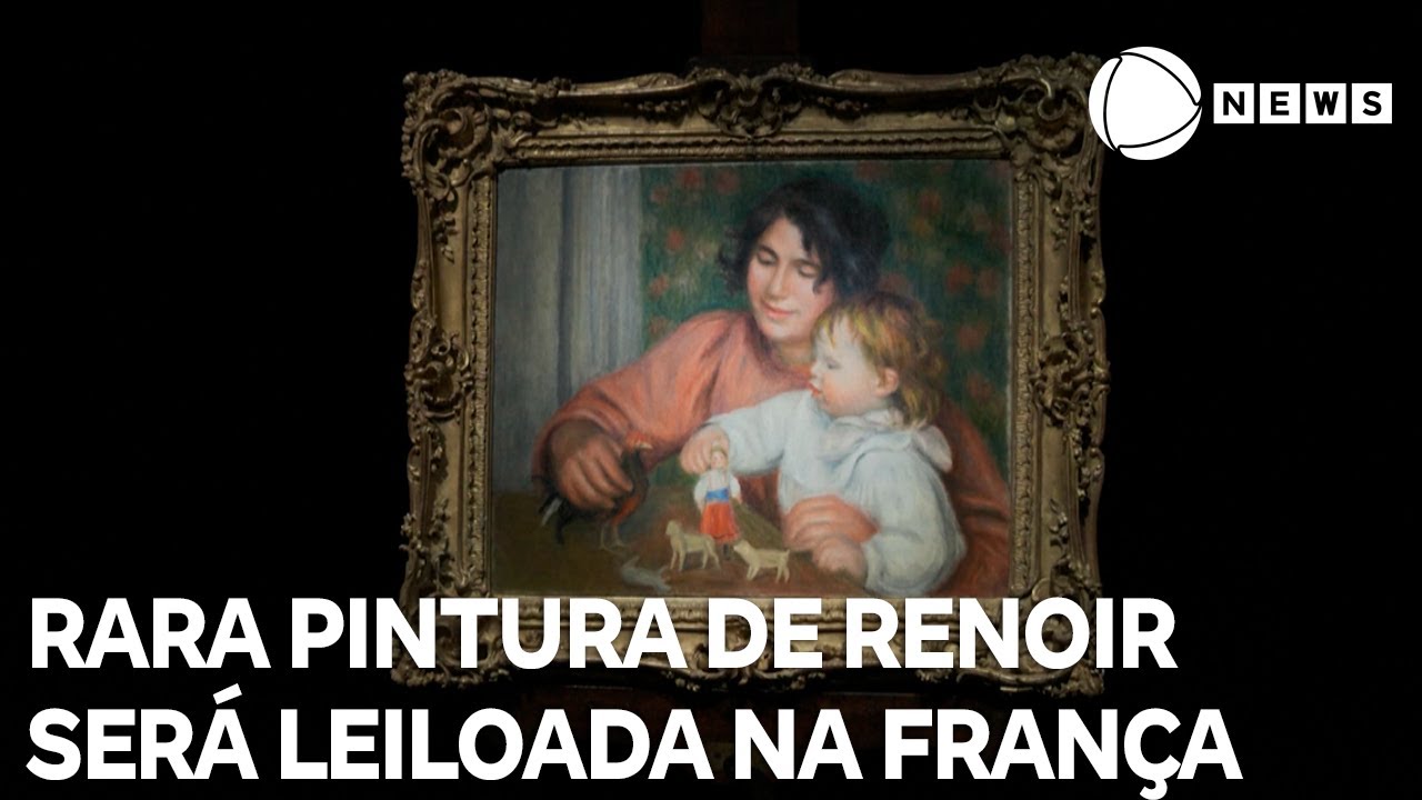 Rara pintura de Renoir será leiloada na França