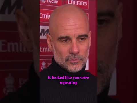 “I’m sorry for how good we are playing” Never change, Pep Guardiola 🤣