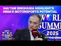 Raymonds Gautam Singhania Highlights Indias Motorsports Potential at The NDTV World Summit