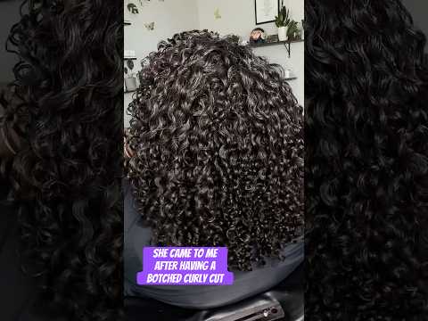 Client Reveal Curly Cut & Reset #curlspecialist #northcarolina #hairsalon