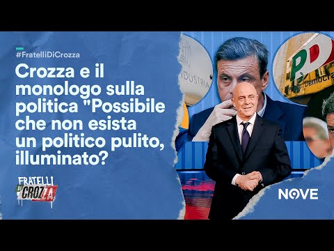 Crozza e il monologo sulla politica "Possibile che non esista un politico pulito, illuminato?