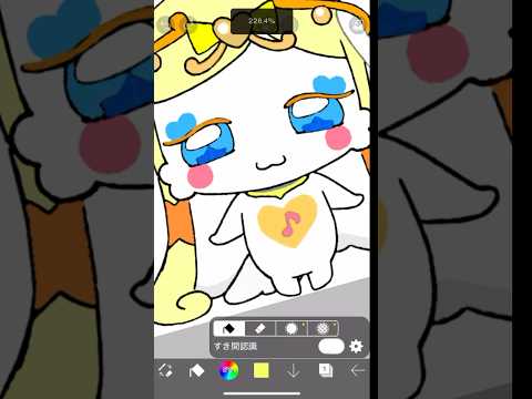 ピカリーネ女王のぬりえ👑 #shorts