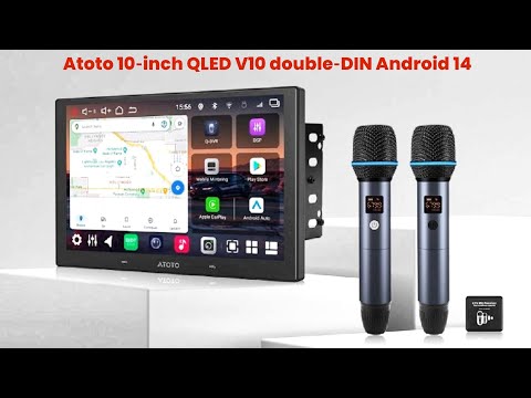 Atoto 10‑inch QLED V10 double‑DIN Android 14 : First Look - Review Full Specifications