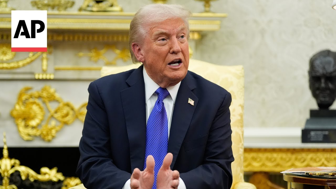 Trump says he hopes Russia oil sanctions will help make Putin 'reasonable'