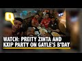 Watch: Chris Gayle, Preity Zinta &amp; team KXIP shake a leg at his birthday celebration