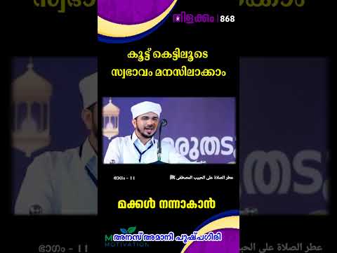 കൂട്ട് കെട്ടിലൂടെ സ്വഭാവം മനസിലാക്കാം. തിളക്കം - 868 ഭാഗം - 11 Anas Amani #foryou #malayalam