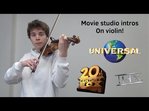 Movie studio intros on violin (100% nostalgia)