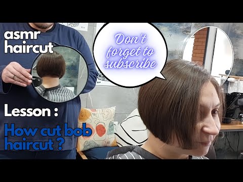 How to cut a classic bob haircut  ? [ASMR] Як підстригти боб каре ?