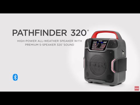 ION Audio Pathfinder 320- High-power all-weather speaker with premium 5-speaker 320˚ sound