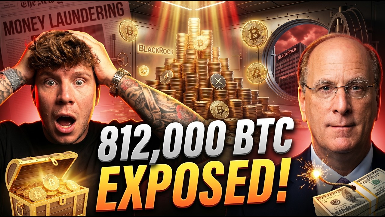"812,000 BITCOIN!!" Larry Fink quietly Bought After Calling It MONEY LAUNDERING!