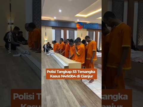 Polisi Tangkap 53 Tersangka Kasus N4rkob4 di Cianjur