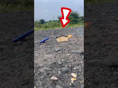 🔥 “100 Matchsticks vs Bomb 💣 Epic Fire Experiment!” 🔥#shorts