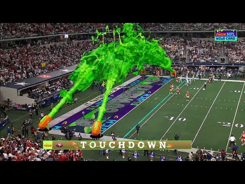 49ers Open Nickelodeon Super Wild Card Weekend with Touchdown Drive video clip