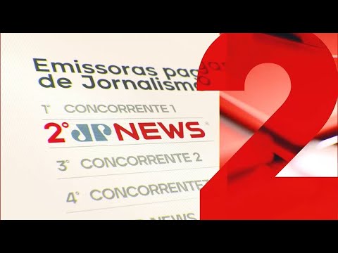 JP News se consolida por mais um mês em 2º lugar entre os canais de notícias da TV por assinatura