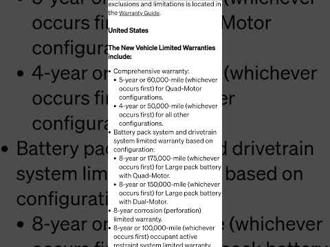 Why buy a Rivian? Warranty