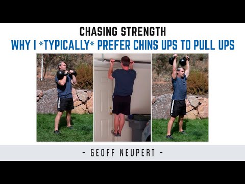 Why I *typically* prefer Chins Ups to Pull Ups (and how to mix w/ kettlebells)