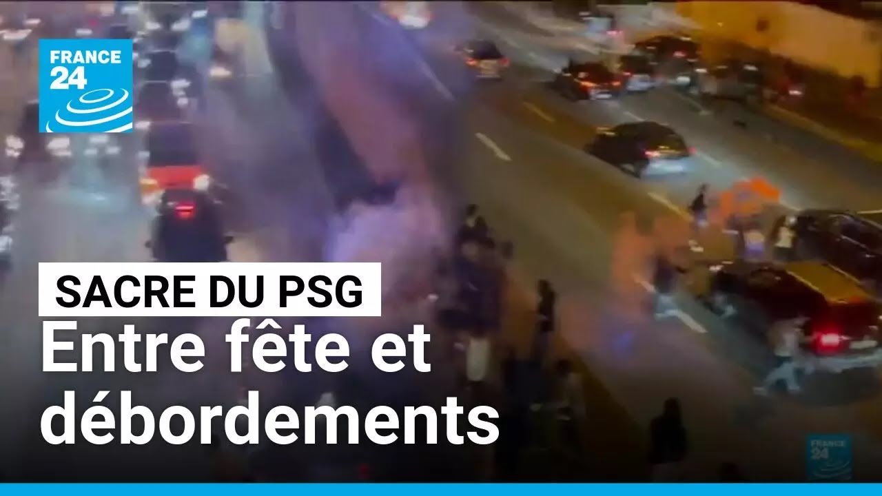 Sacre du PSG à Paris : 79 interpellations dans la nuit de dimanche à lundi • FRANCE 24