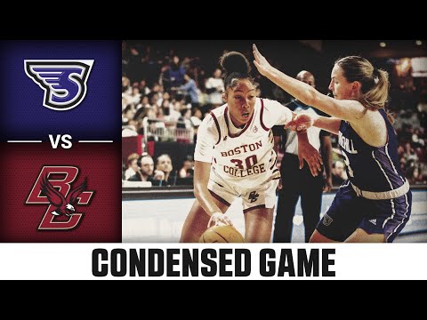 Stonehill vs. Boston College Condensed Game | 2023-23 ACC Women's ...