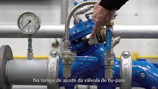 Válvula redutora de pressão BERMAD 720-2B com by-pass de baixo fluxo