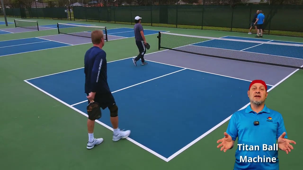 Pickleball Senior Pro Practice Game
