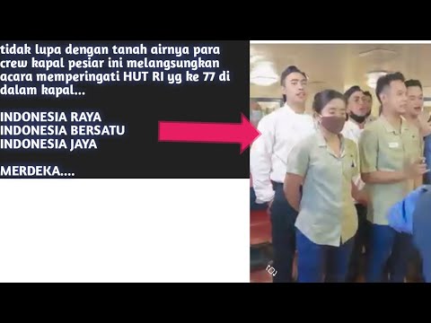 memperingati HUT RI di kapal pesiar#shorts