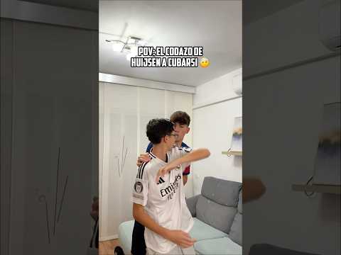 💀 HUIJSEN le PEGA un CODAZO a CUBARSI 🤕 #futbol #humor