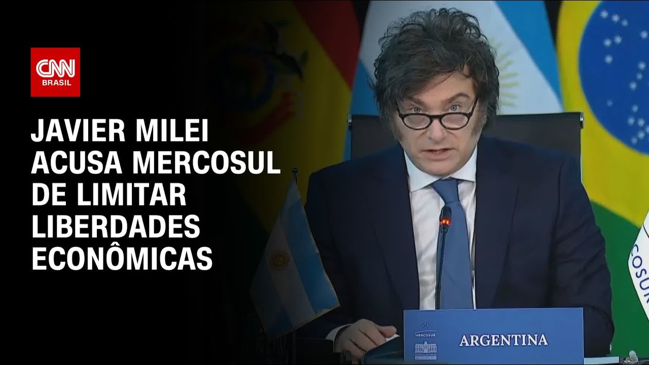 Milei acusa Mercosul de limitar liberdades econômicas | CNN 360º