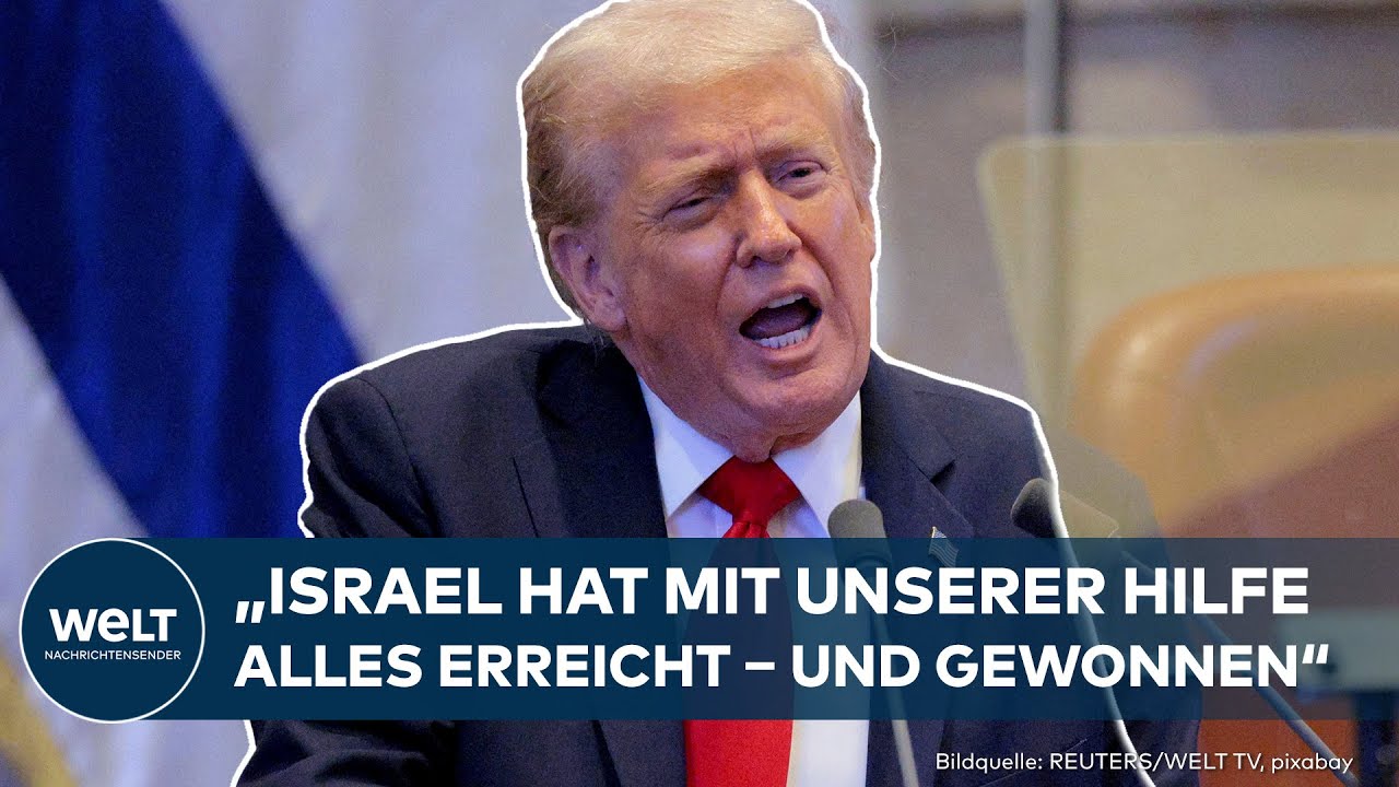 GANZE REDE: Trump feiert sich als Friedensheld: „Israel hat gewonnen – der Krieg ist vorbei“