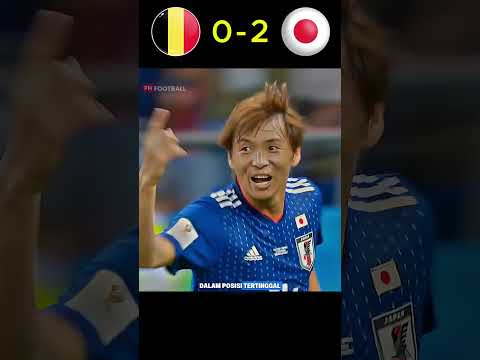 COMEBACK TERKEJAM SEPAKBOLA! Belgia vs Jepang 2018