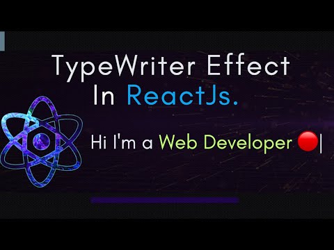 TypeWriter Effect in react js | Typewriting animation react hook | simple typewriting react