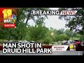 Man in critical condition after being shot in Druid Hill Park, police say