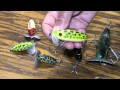 Jitterbug Topwater Lure catches Largemouth Bass with it's side to side frog  action 