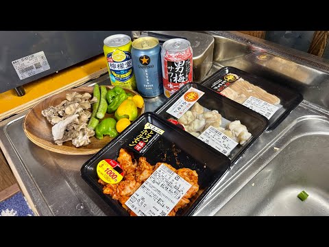 嫁が食べたいと言うので庭でネギ塩ホルモン大人BBQ！