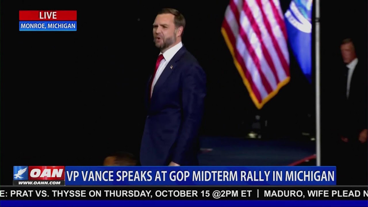 LIVE: VP Vance Speaks at GOP Midterm Rally in Michigan