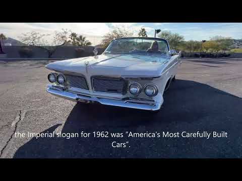 video 1962 Imperial Crown Convertible