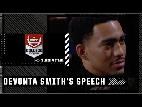 DeVonta Smith's message to former roommate Bryce Young after winning Heisman | ESPN College Football