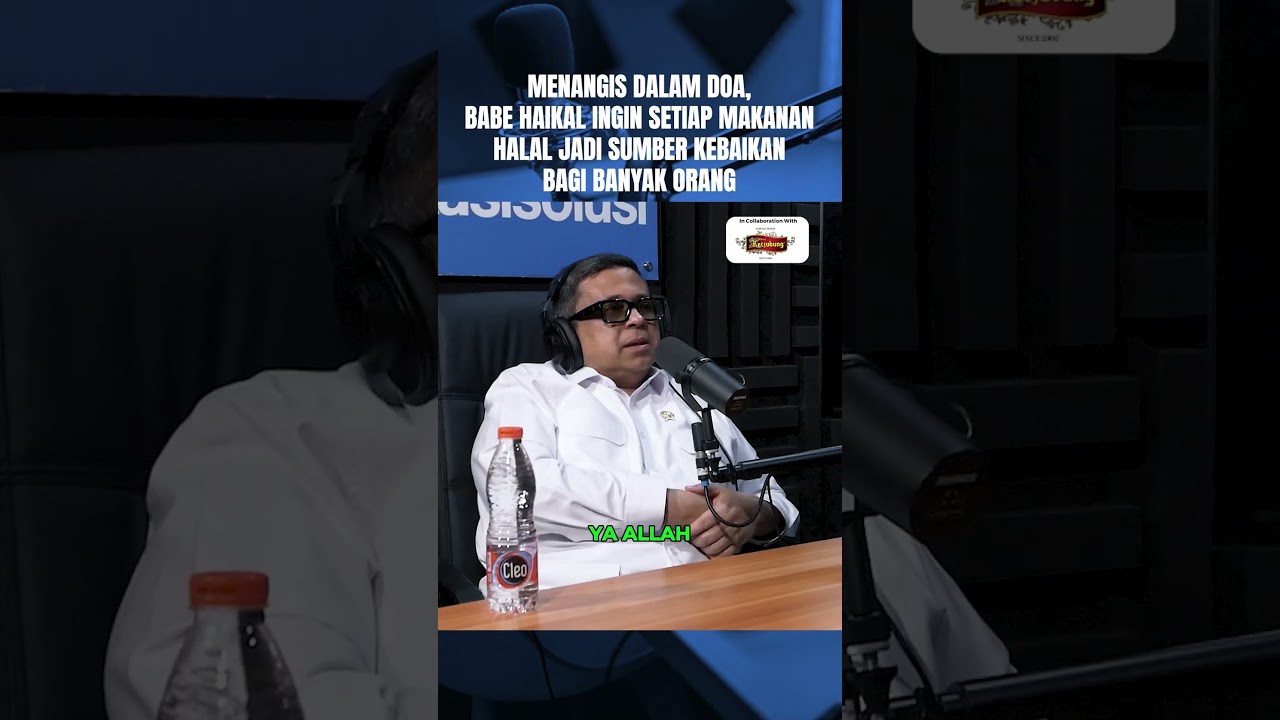 Babe Haikal Hassan Ingin Setiap Makanan Halal Jadi Sumber Kebaikan Bagi Banyak Orang! Ini Kisahnya‼️