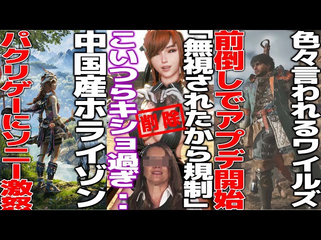流石にドン引きですわ...炎上中のゲーム規制の活動家さん、steamに無視されたからクレカに圧力かけた模様...ホライゾンのパクリゲーがソニーに訴訟される...FFシリーズのファンが平均42歳らしい