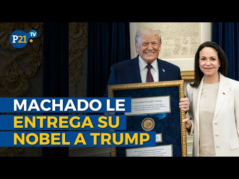 MARÍA CORINA MACHADO ENTREGA SU MEDALLA DEL NOBEL A DONALD TRUMP y reafirma su apoyo por VENEZUELA